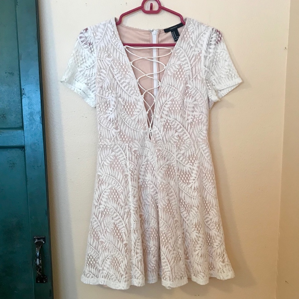 Blush lace dress